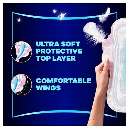 Always Platinum Secure Night Sanitary Towels Wings Size 4 thumbnail 4