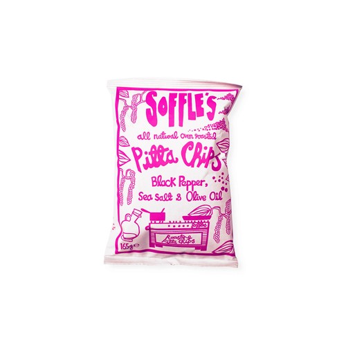 Soffle's Pitta Chips Black Pepper, Sea Salt, & Olive Oil