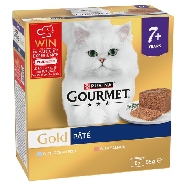 Gourmet Gold Senior 7+ Pate Fish Wet Cat Food thumbnail 3