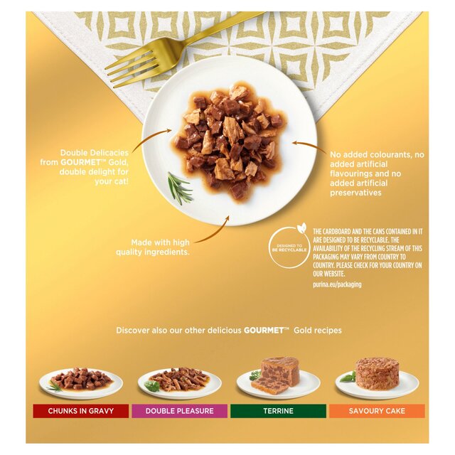 Gourmet Gold Double Delicacies Wet Cat Food thumbnail 4