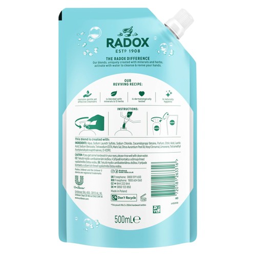 Radox Pouch Protect & Replenish Liquid Hand Wash Pouch thumbnail 2
