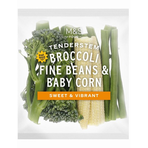 M&S Tenderstem Broccoli Fine Beans & Baby Corn