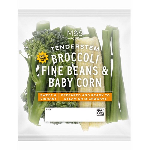 M&S Tenderstem Broccoli Fine Beans & Baby Corn thumbnail 2