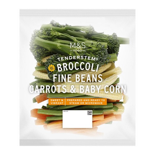 M&S Tenderstem Broccoli Fine Beans Carrots & Baby Corn thumbnail 2