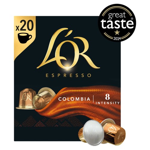 L'OR Colombia Coffee Pods x20 Intensity 8 thumbnail 2