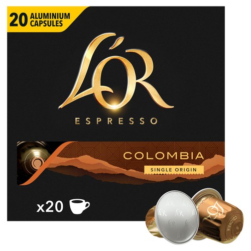 L'OR Colombia Coffee Pods x20 Intensity 8 thumbnail 3