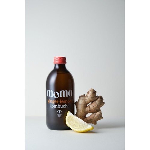 MOMO Kombucha Organic Ginger-Lemon thumbnail 2