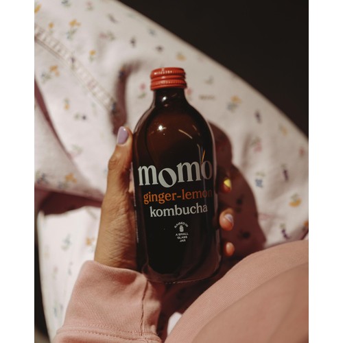 MOMO Kombucha Organic Ginger-Lemon thumbnail 3