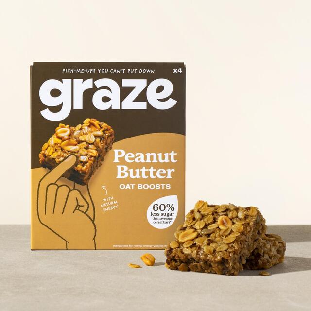 Graze Peanut Butter Oat Boosts Flapjack Snack thumbnail 2