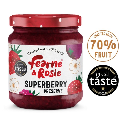 Fearne & Rosie Superberry Jam 70% Fruit thumbnail 2