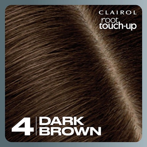Clairol Root Touch-Up Permanent Hair Dye 4 Dark Brown, Full Coverage thumbnail 6