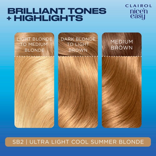 Clairol Nice'n Easy Hair Dye Ultralight Cool Summer Blonde thumbnail 3