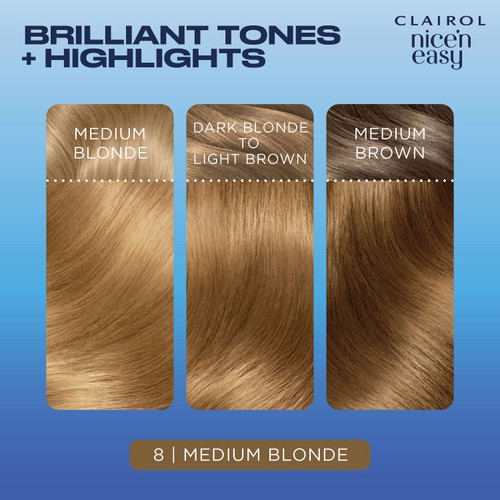 Clairol Nice'n Easy Hair Dye, 8 Medium Blonde thumbnail 4