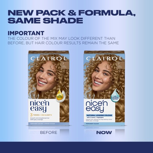 Clairol Nice'n Easy Hair Dye, 7 Dark Blonde thumbnail 2