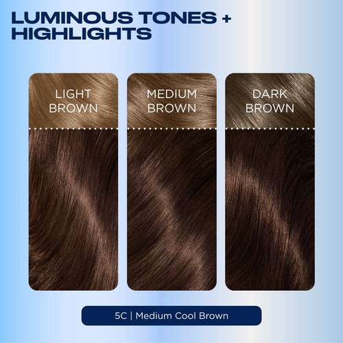 Nice n Easy Hair Dye Medium Cool Brown 5C thumbnail 3