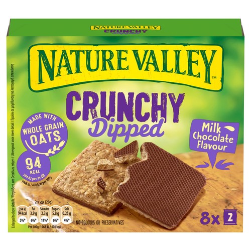Nature Valley Crunchy Dipped Cereal Bars Milk Chocolate Flavour thumbnail 2