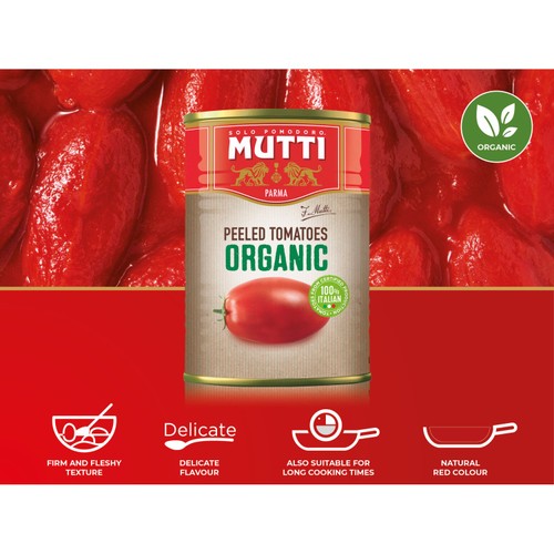 Mutti Organic Peeled Plum Italian Tomatoes  thumbnail 3