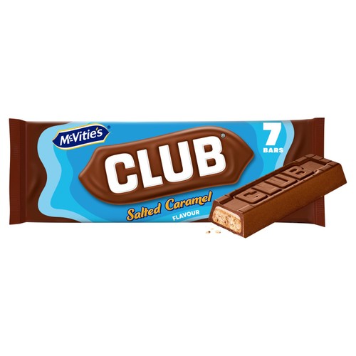 McVitie's Club Salted Caramel Flavour Biscuit Bars Multipack