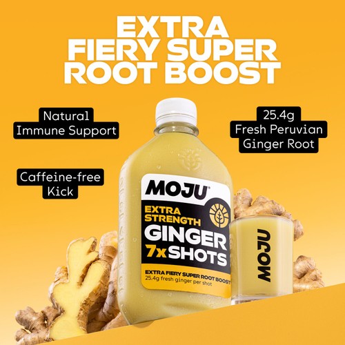 MOJU Ginger Extra Strength Dosing Bottle 7x Shots thumbnail 3