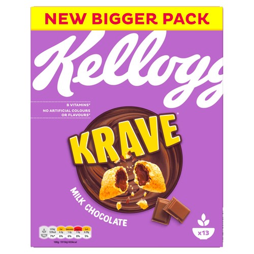 Kellogg's Krave Milk Chocolate Breakfast Cereal thumbnail 2