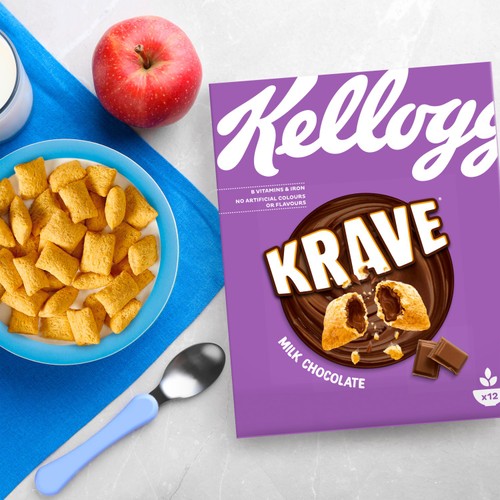 Kellogg's Krave Milk Chocolate Breakfast Cereal thumbnail 4