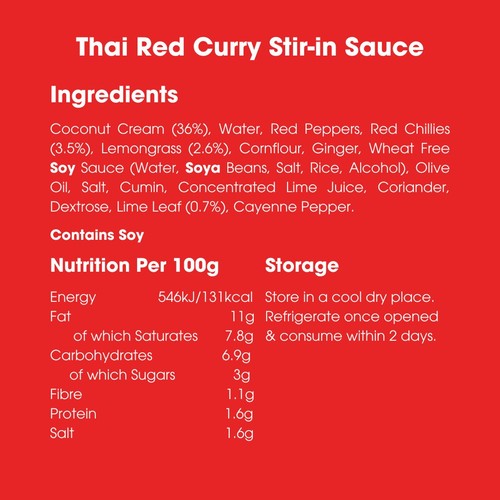 Bay's Kitchen Thai Red Curry Stir-in Sauce thumbnail 4