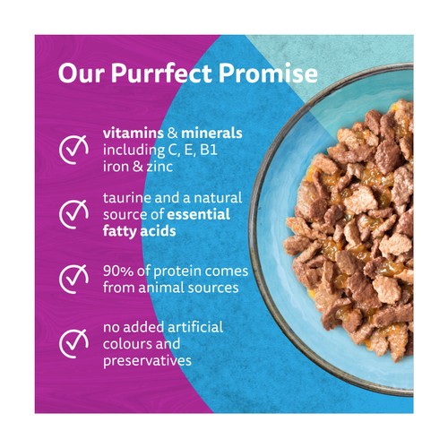 Whiskas 1+ Duo Ocean Delights Adult Wet Cat Food Pouches in Jelly thumbnail 2