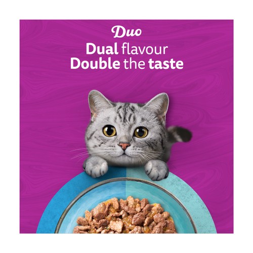 Whiskas 1+ Duo Ocean Delights Adult Wet Cat Food Pouches in Jelly thumbnail 3
