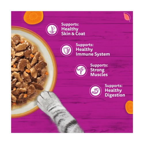 Whiskas 1+ Tasty Mix Country Collection Adult Wet Cat Food Pouch in Gravy thumbnail 4