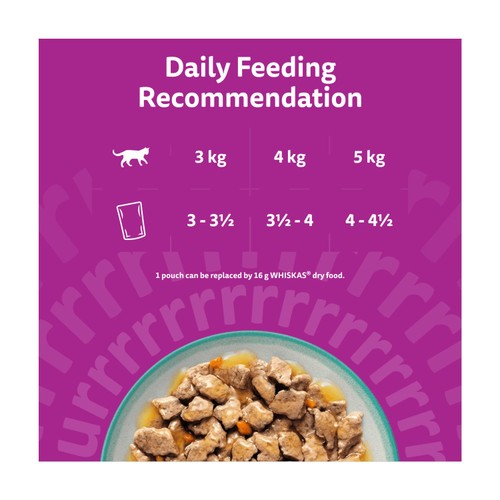 Whiskas 1+ Tasty Mix Catch of the Day Adult Wet Cat Food Pouches in Gravy thumbnail 5