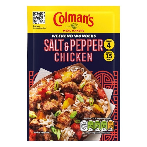 Colman's Salt and Pepper Chicken Dry Sauce Mix Pouch thumbnail 2