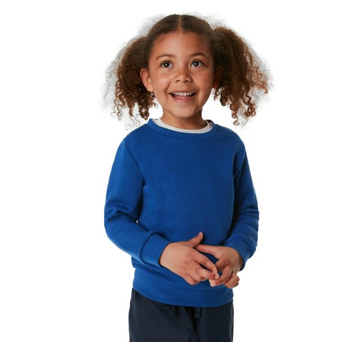 M&S GOODMOVE Unisex Regular Fit School Sweatshirt, 6-7 Years, Royal Blue thumbnail 2