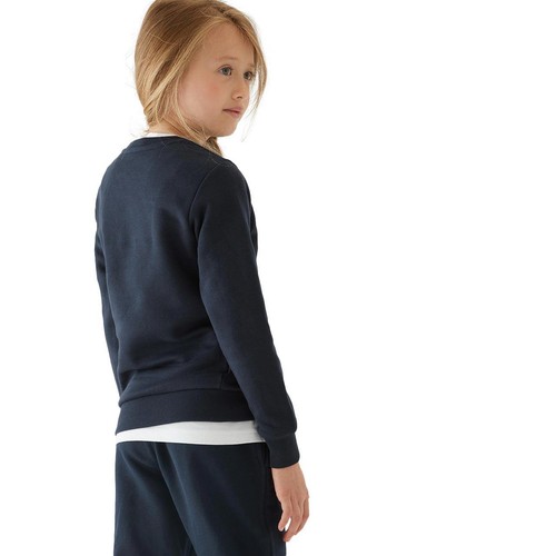 M&S Unisex Regular Fit School Sweatshirt, 3-4 Years, Navy thumbnail 3