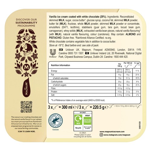 Magnum White Chocolate Ice Cream Sticks  thumbnail 8
