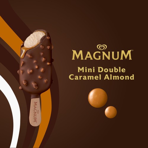 Magnum Mini Caramel Almond & Gold Caramel Billionaire Ice Cream Sticks thumbnail 3