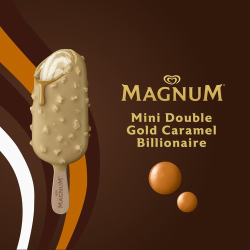 Magnum Mini Caramel Almond & Gold Caramel Billionaire Ice Cream Sticks thumbnail 4