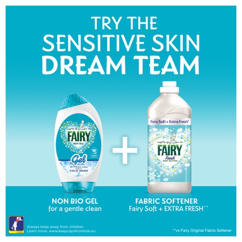 Fairy Non-Bio Washing Liquid Gel For Sensitive Skin 64 Washes    thumbnail 5
