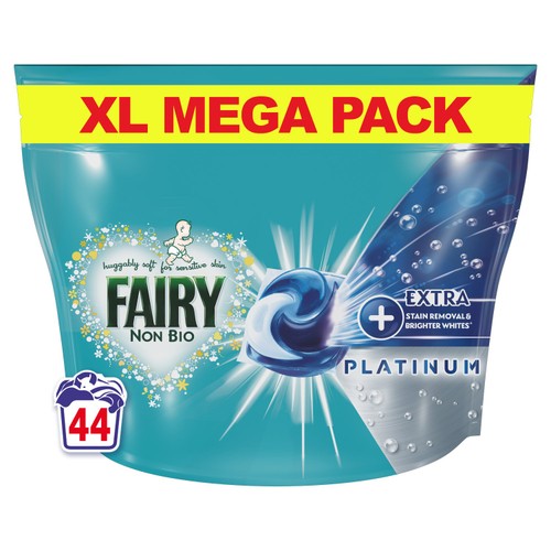 Fairy Platinum Non-Bio Pods Washing Capsules 44 Washes thumbnail 2