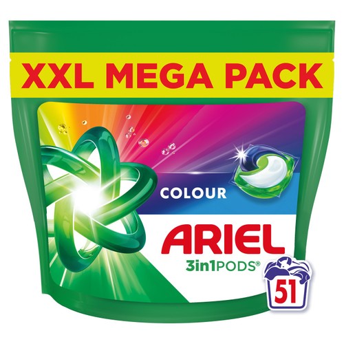 Ariel Colour 4in1 Pods Washing Liquid Capsules 50 Washes thumbnail 2