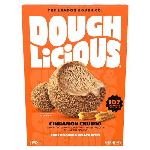 Doughlicious Cinnamon Churro Cookie Dough and Gelato Bites