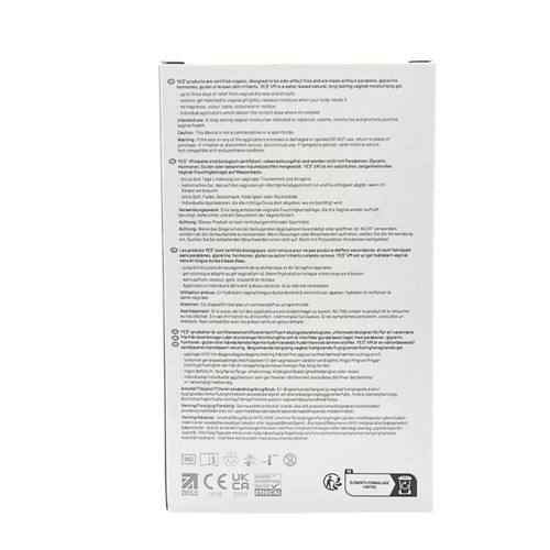 YES VM Organic Vaginal Moisturiser Applicators thumbnail 4