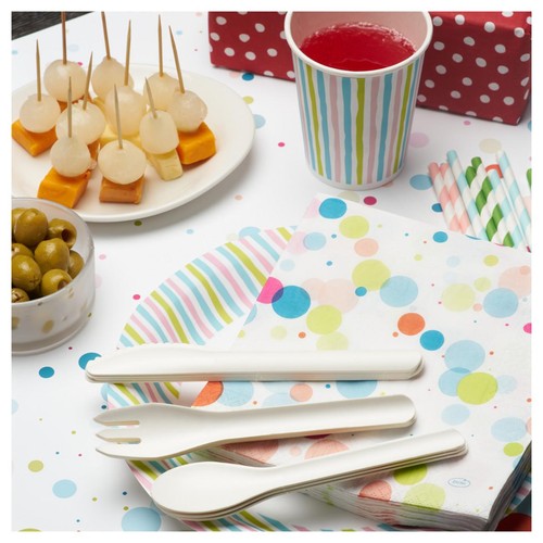 Stripes Recyclable Paper Party Plates thumbnail 4
