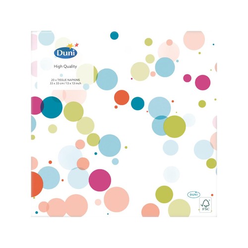 Bubbles 3 Ply Paper Party Napkins thumbnail 2