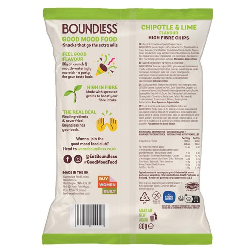 Boundless, Chipotle & Lime Chips, Sharing Bag thumbnail 2