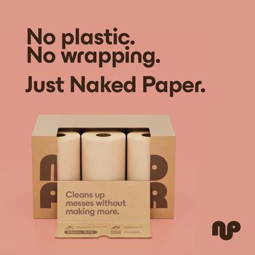 Naked Paper Unbleached Super Absorbent Bamboo Kitchen Roll thumbnail 6