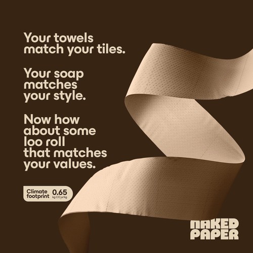 Naked Paper Unbleached Super Soft Extra Long Bamboo Toilet Paper thumbnail 8