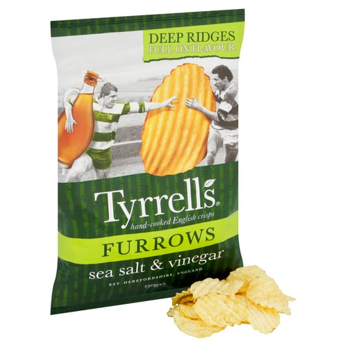 Tyrrells Furrows Sea Salt & Vinegar Sharing Crisps thumbnail 2