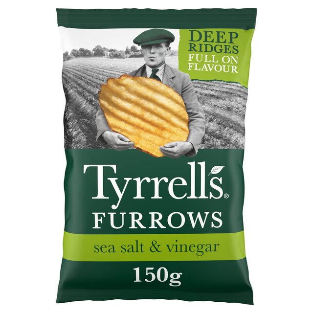 Tyrrells Furrows Sea Salt & Vinegar Sharing Crisps thumbnail 3