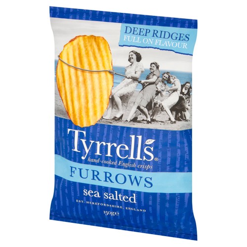 Tyrrells Furrows Sea Salted Sharing Crisps thumbnail 4