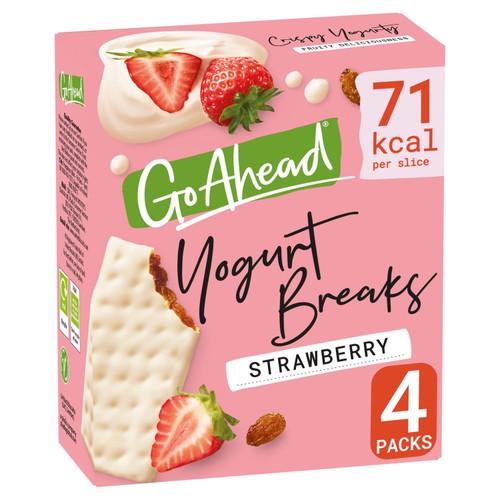 Go Ahead Strawberry Fruit Yogurt Breaks Snack Bars Multipack thumbnail 2